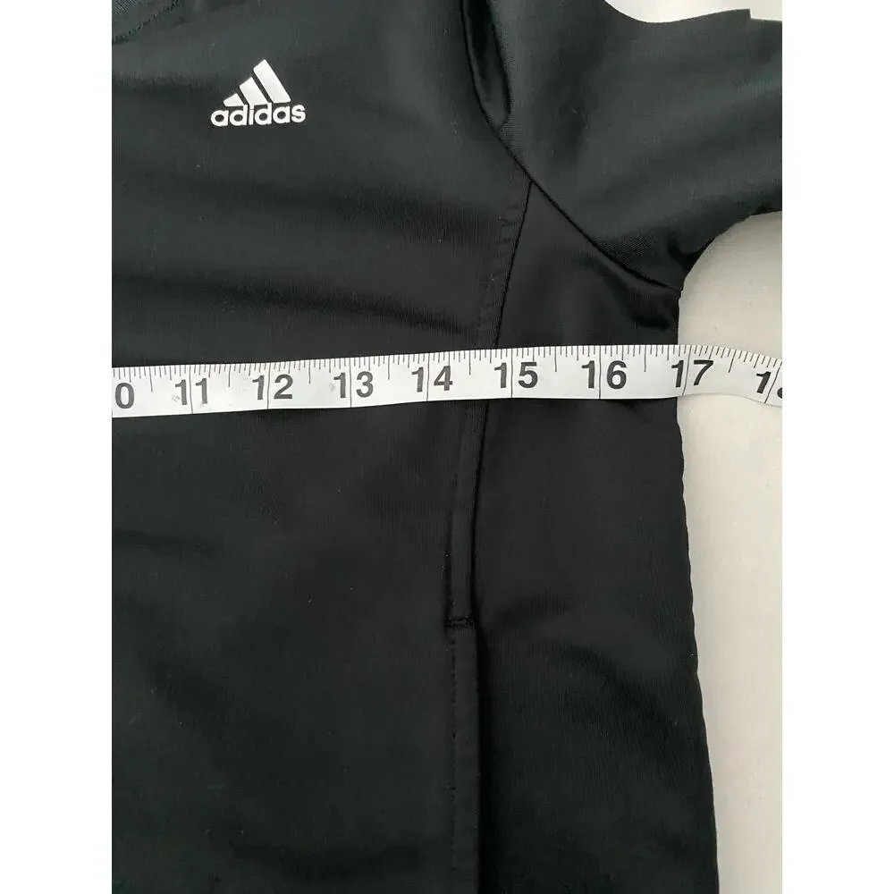 Adidas Black Zip Kids Jacket Size Large
